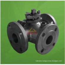 Steam Jacketed T Port Three Way Ball valve (GAQ45F)